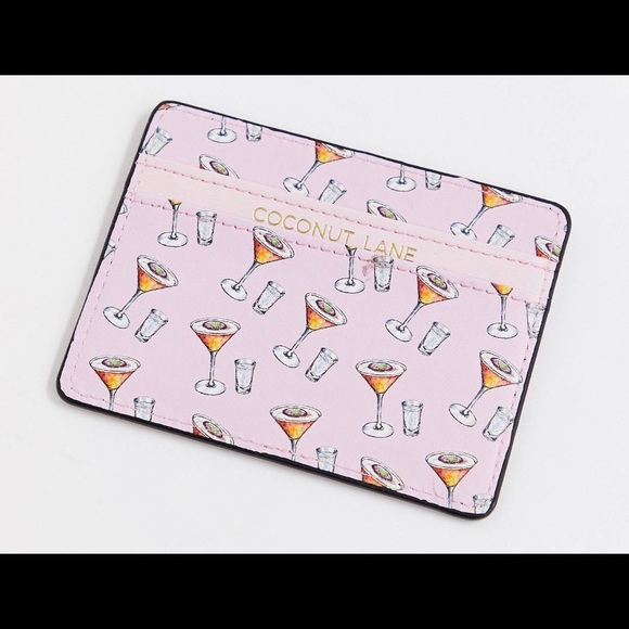 NWT Coconut Lane Martini Print  Card Holder - Picture 1 of 5
